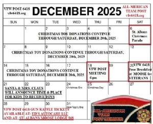 DECEMBER 2025 ACTIVITIES